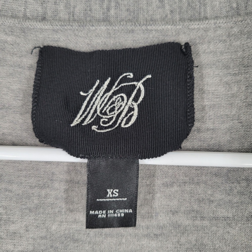 100% Wool Knit‎ Cardigan Womens Sz XS W&B Babydoll Minimalist Quiet Luxury - Picture 6 of 7